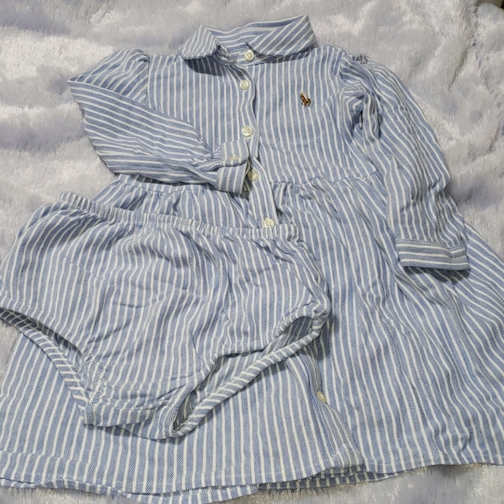 Girls Ralph Lauren dress with bloomer